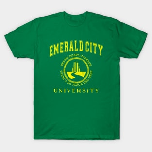 Emerald City University (Yellow) | The Wizard Of Oz | Wicked The Musical T-Shirt